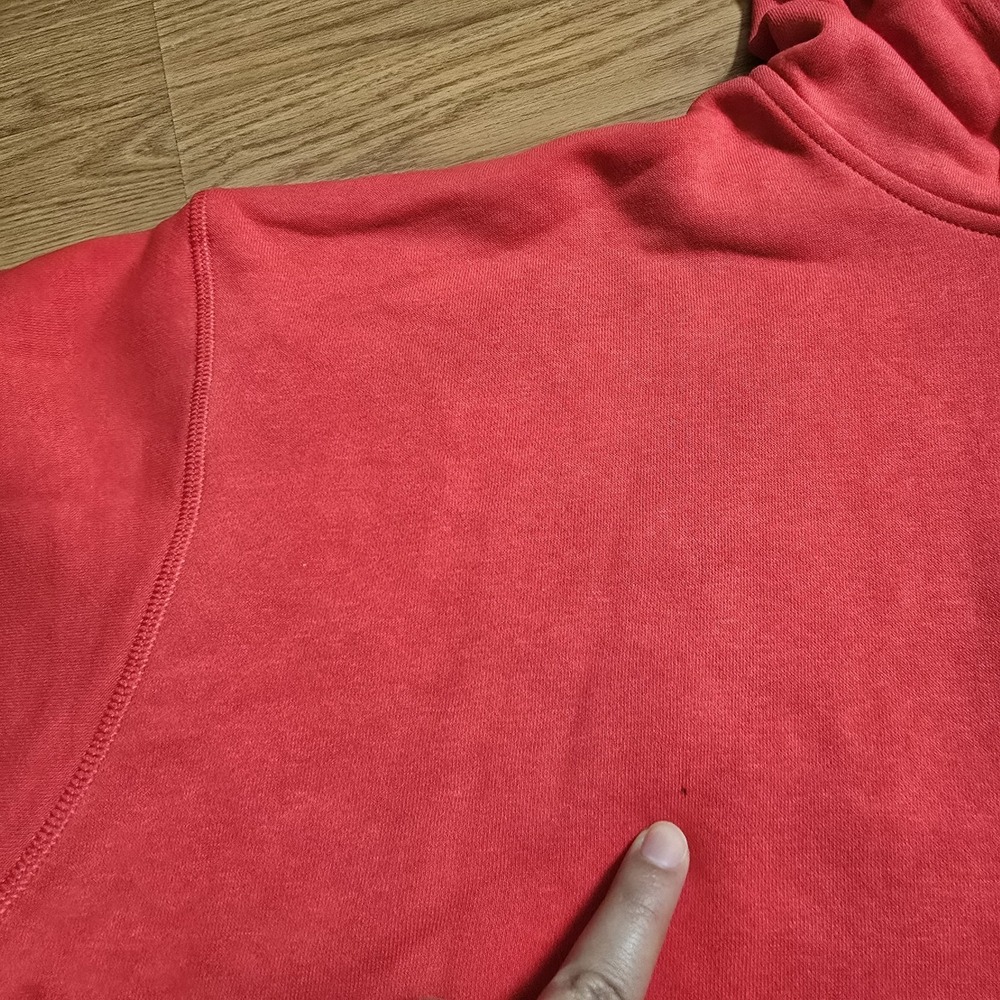 NWT Nike Clippers Red Crop Pullover Hoodie Oversize Fit Women's XL Embossed Logo - Picture 10 of 12